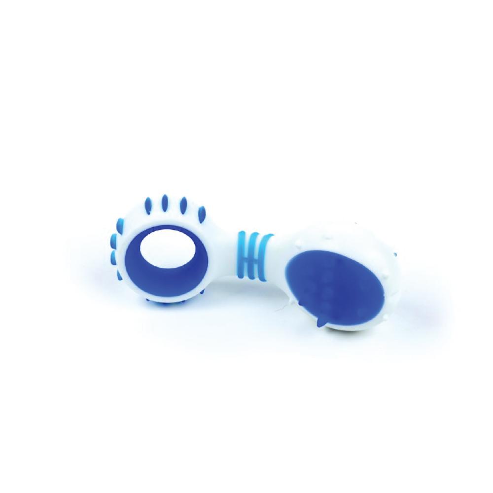 All For Paws Dog Dental Rattle - Blue