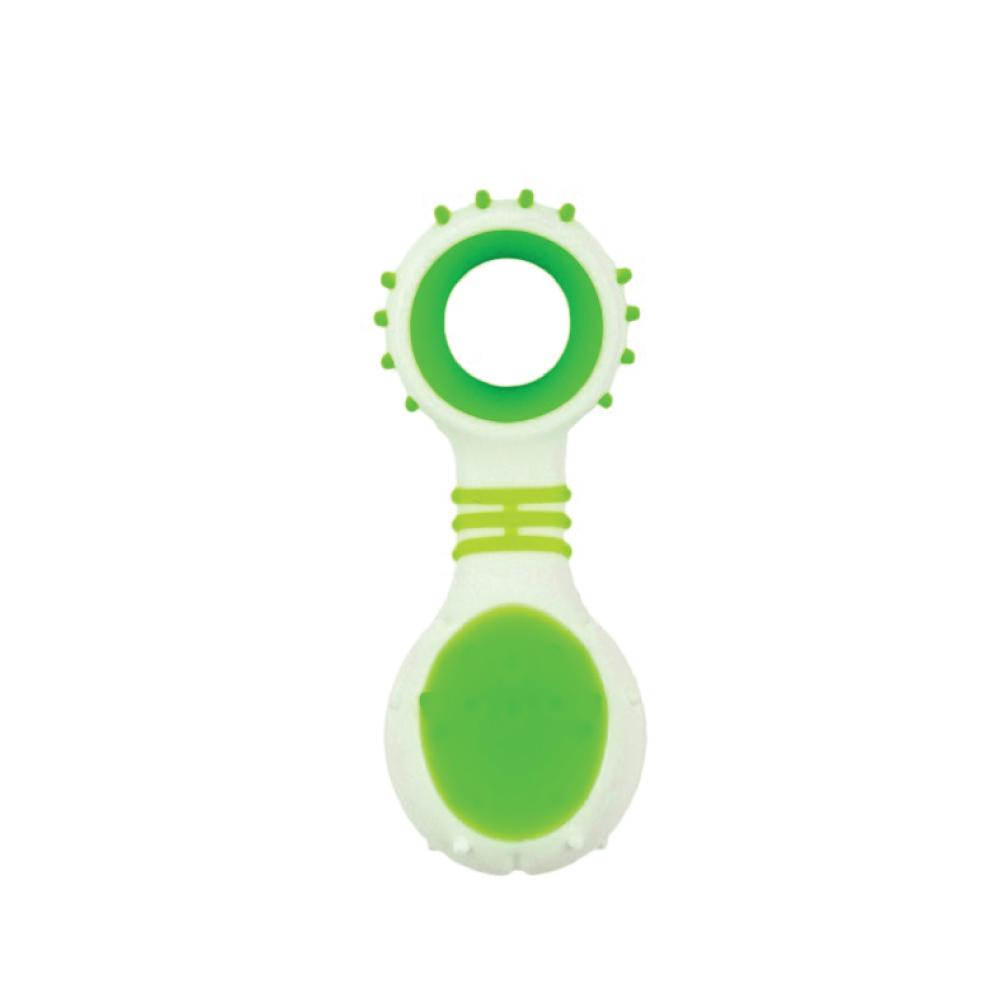 All For Paws Dog Dental Rattle - Green
