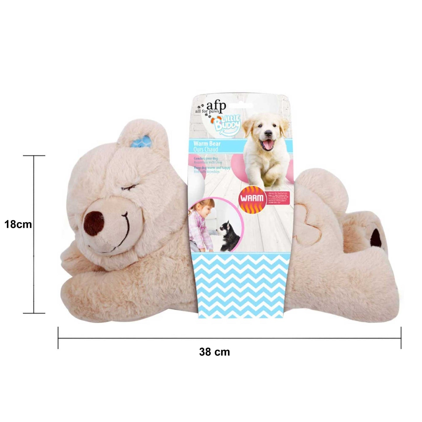 All For Paws Dog Warm Toy Bear With Heat Pack