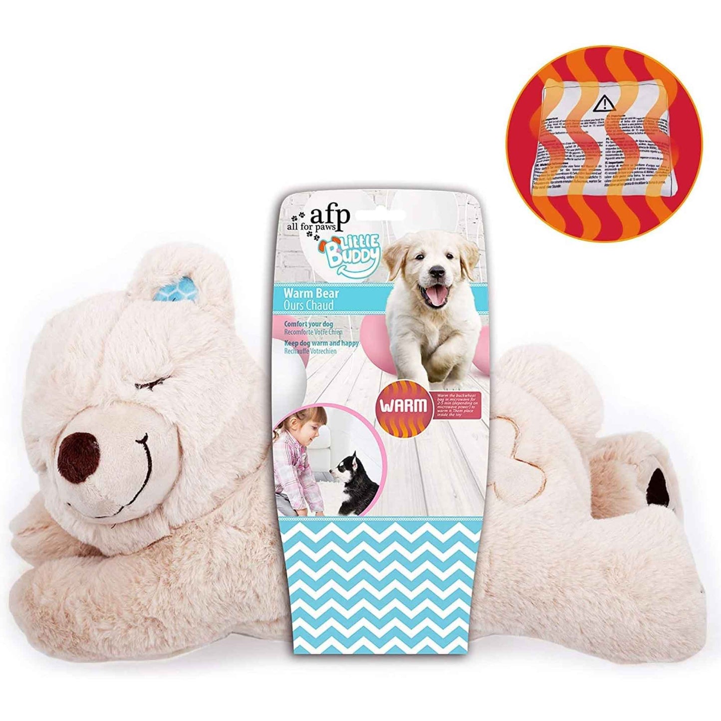 All For Paws Dog Warm Toy Bear With Heat Pack