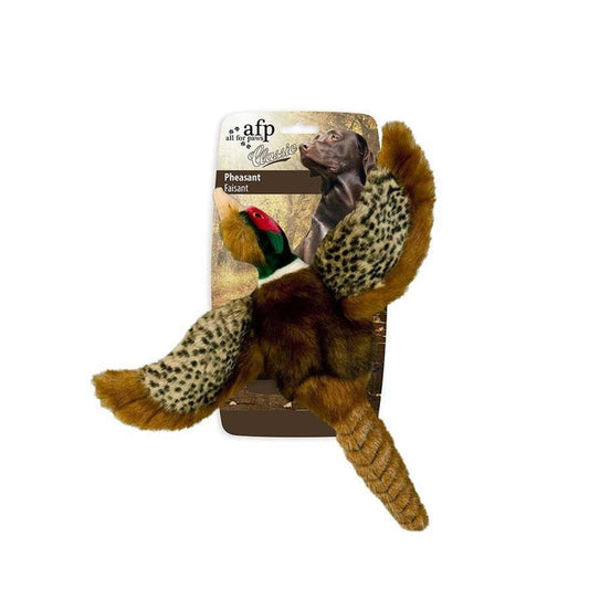 All For Paws Dog Squeaky Plush Toy Pheasant - Small
