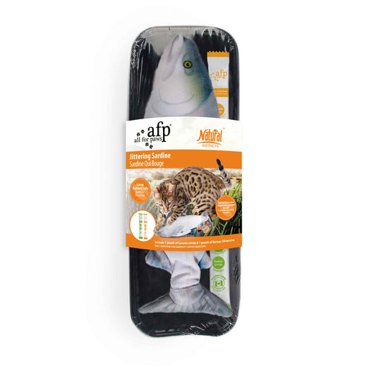 All For Paws USB Jittering Sardine Cat Toy + Catnip