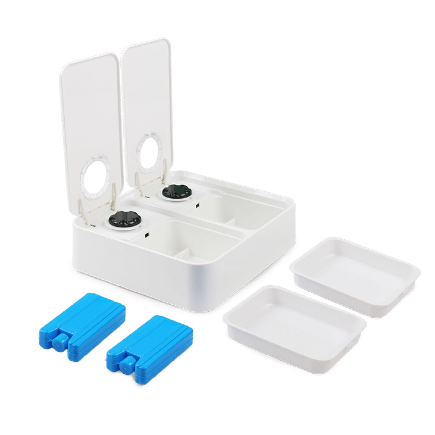 All For Paws 2x300ml Pet Timed Auto Feeder