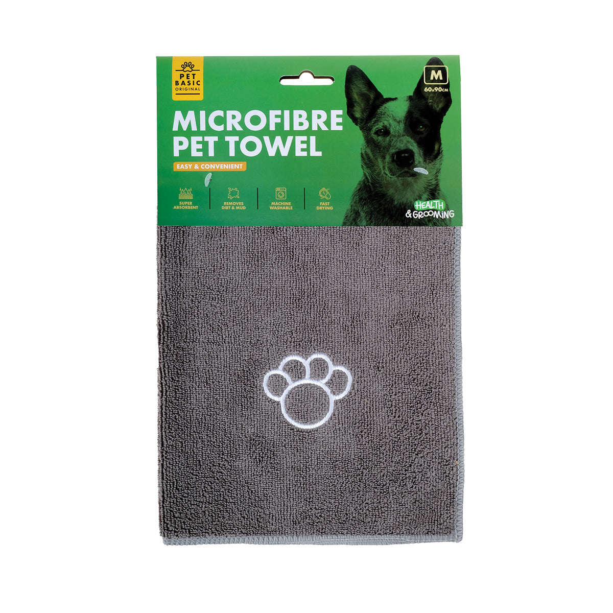 Pet Basic Microfibre Pet Towels Super Absorbent 60 x 90cm - 12PC