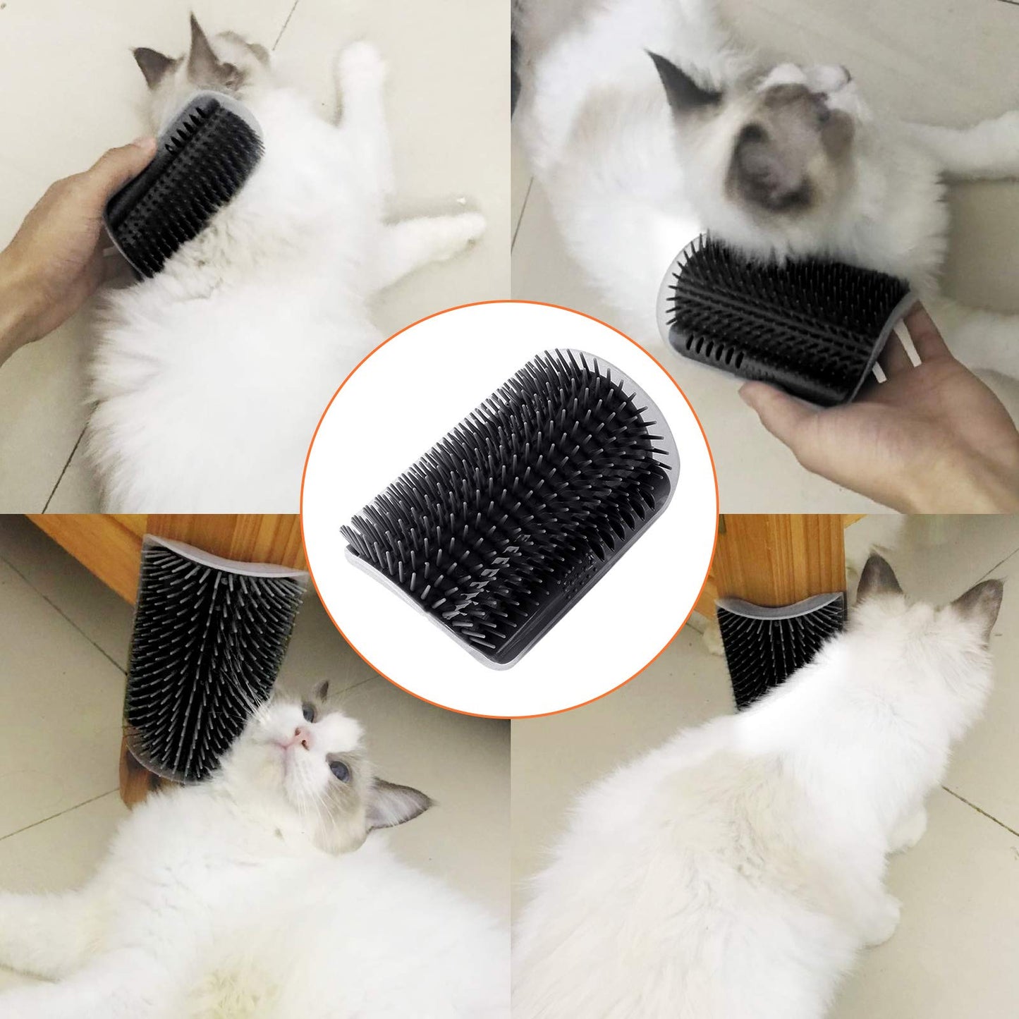 Cat Wall Corner Scratcher Comb - Black