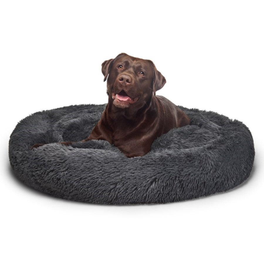 Fur King "Aussie" Calming Dog Bed Grey - XL 115cm