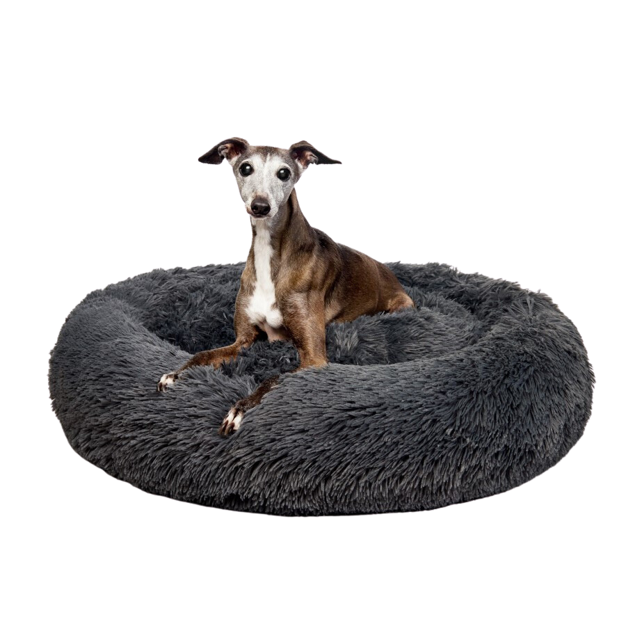 Fur King "Aussie" Calming Dog Bed Grey - M 80cm