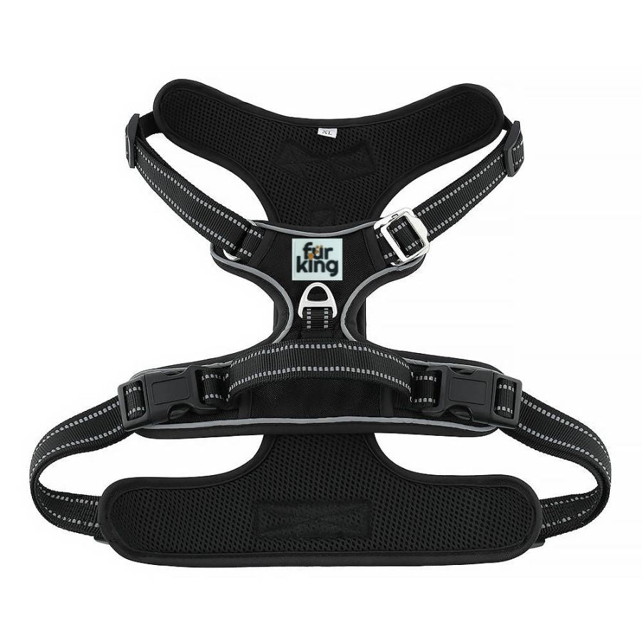Fur King Ultimate No Pull Dog Harness Black - L