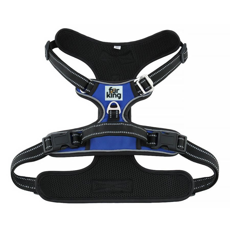 Fur King Ultimate No Pull Dog Harness Blue - L