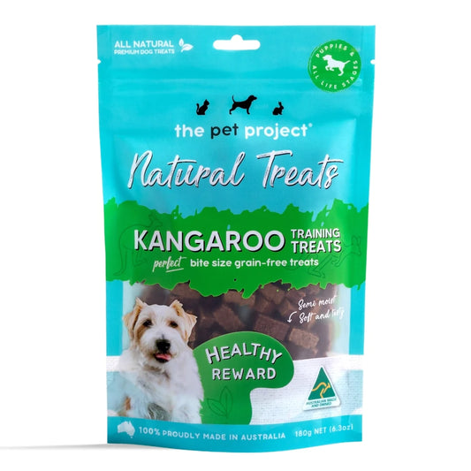 The Pet Project Natural Treats – Kangaroo Training Treats 180g