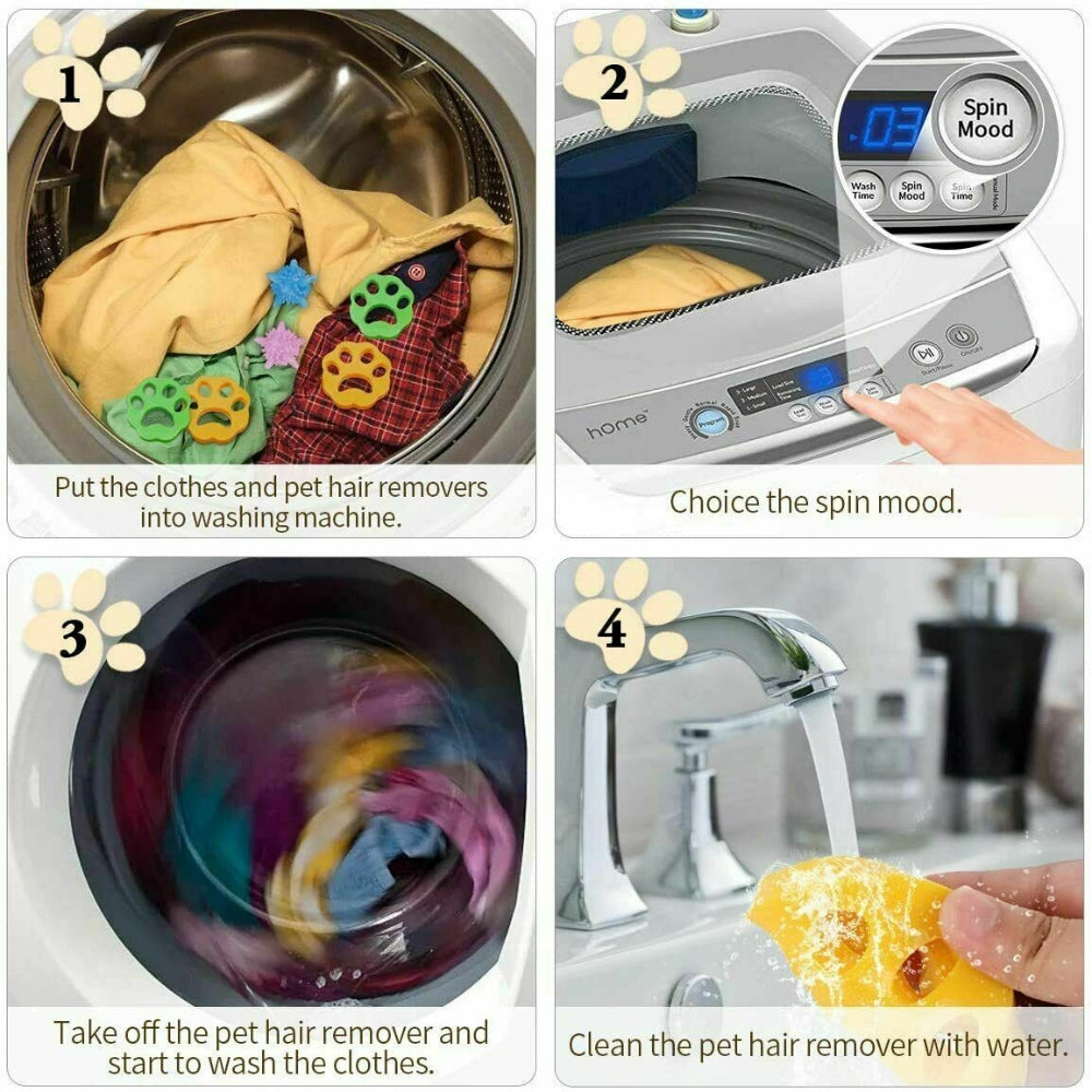 2Pcs Washing Machine Pet Hair Floating Fur Lint Catcher