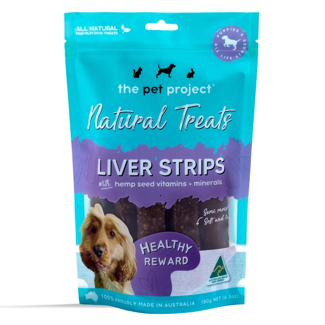 The Pet Project Natural Treats – Liver Strips 180g