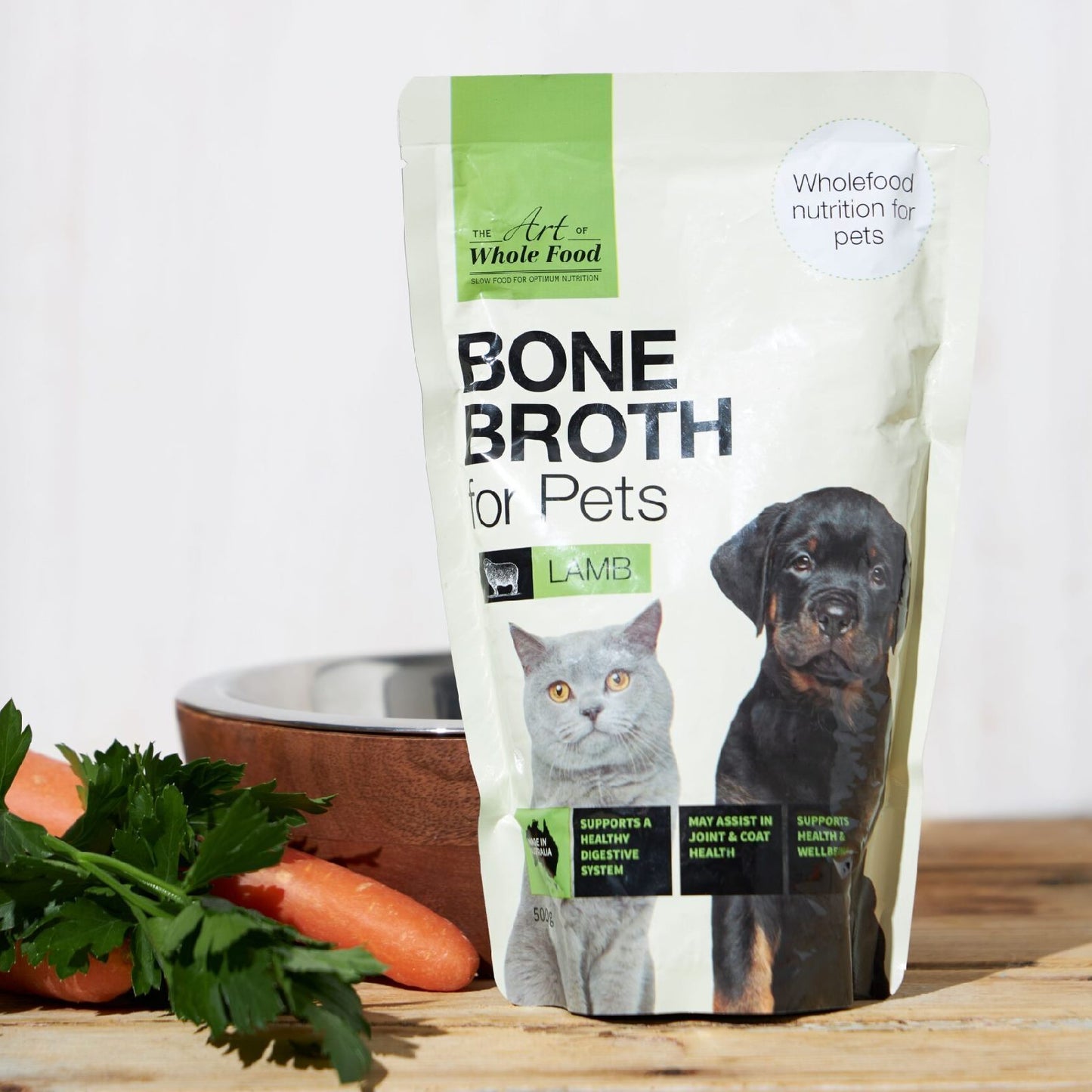 Art of Whole Food Lamb Bone Broth For Pets 500G - Carton of 8