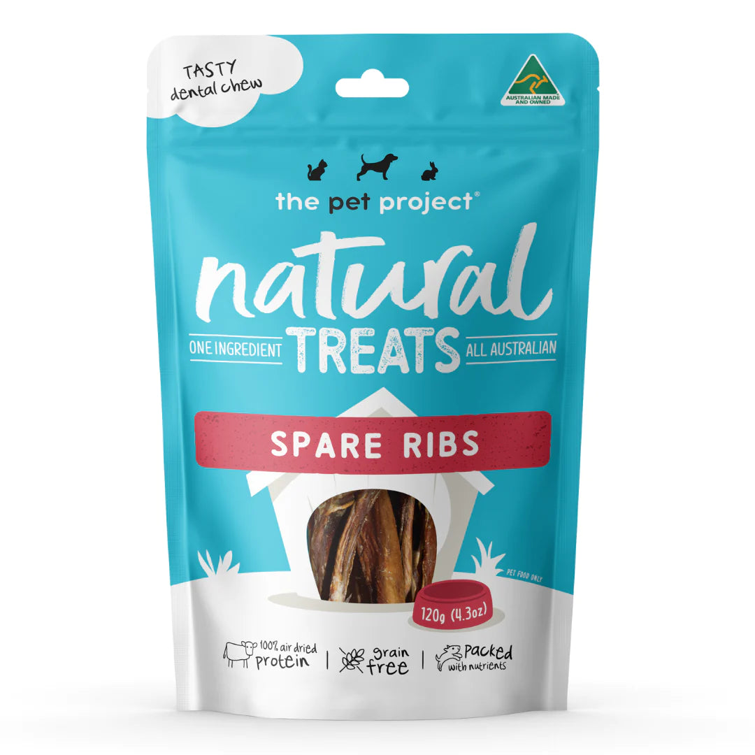 The Pet Project Natural Treats – Spare Ribs 120g