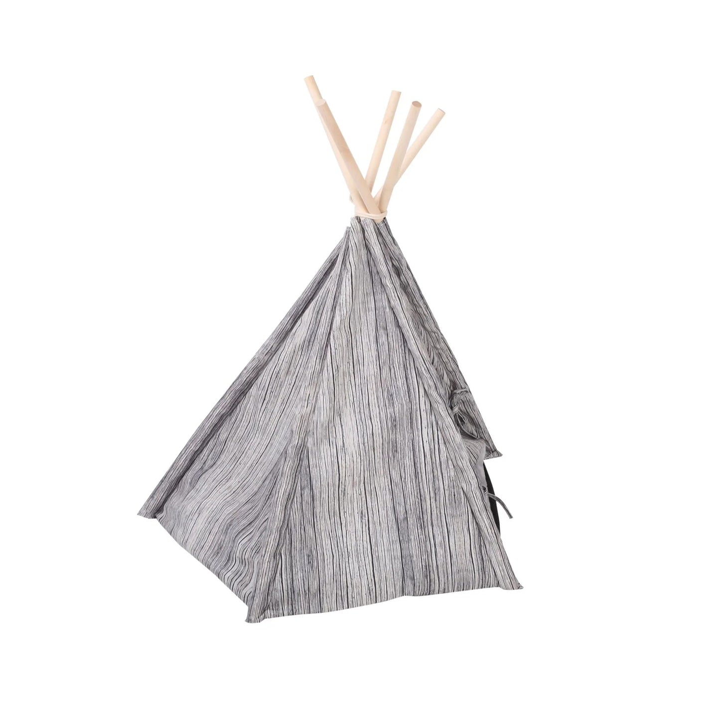 Charlie’s Pet Teepee Tent – Wooden Grain