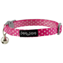 Dan & Sam Cat Adjustable Safety Collar – Pink Mania