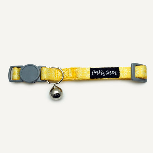 Dan & Sam Cat Adjustable Safety Collar – Sunflower