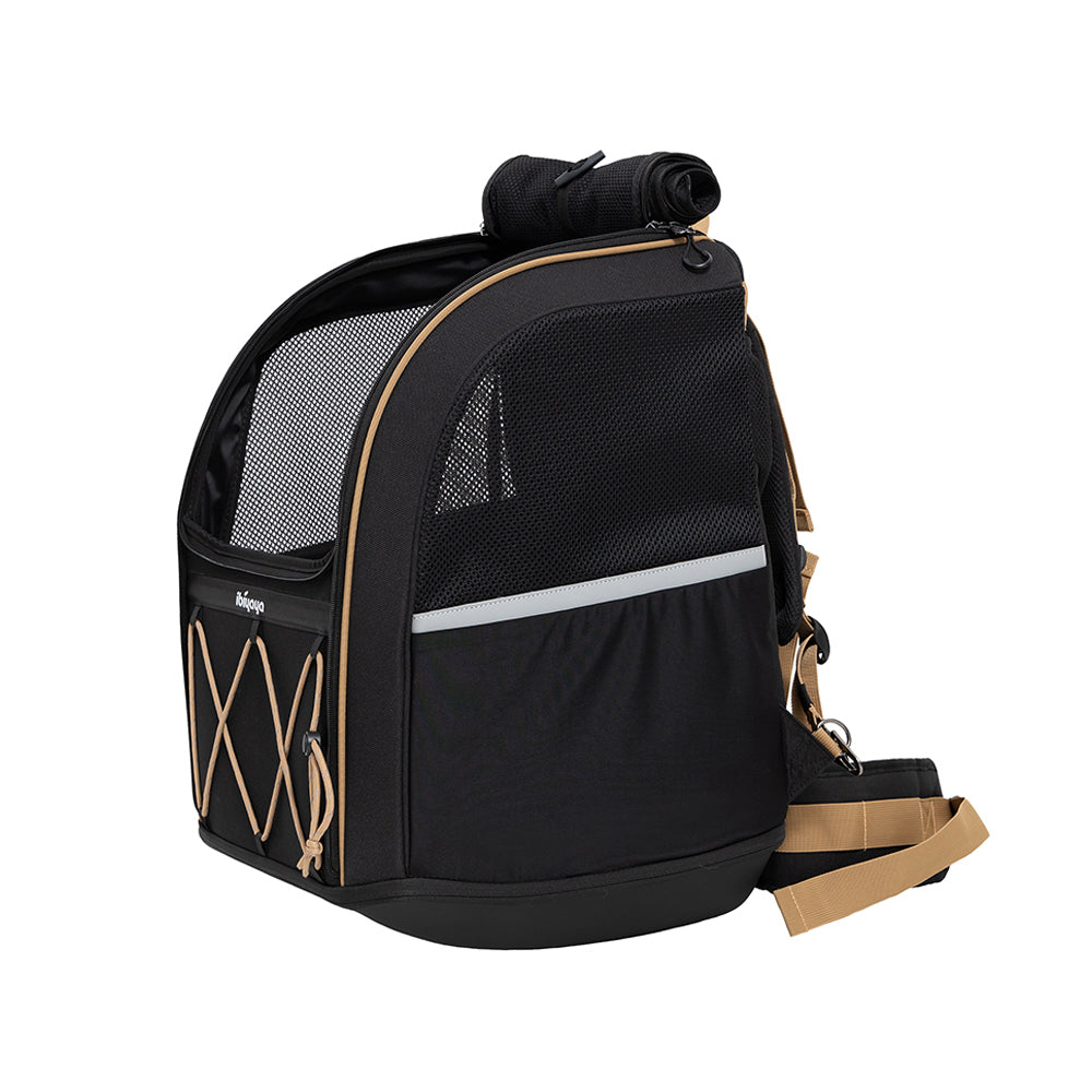 Ibiyaya Champion Large Dog Carrier Backpack - Jet Black