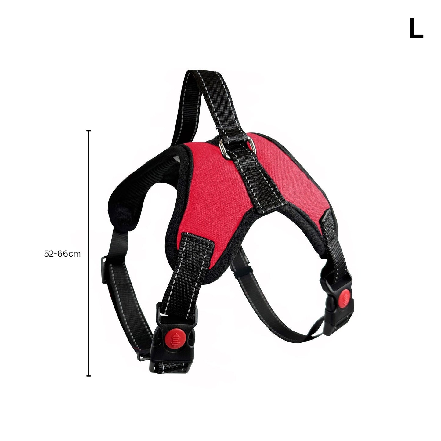 FLOOFI Dog Harness - Red - L