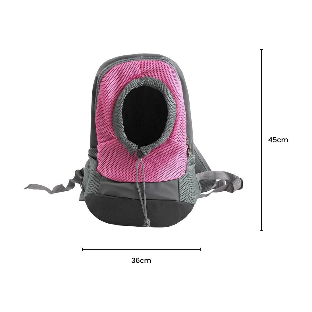 FLOOFI Front Carrier Backpack - Pink - L