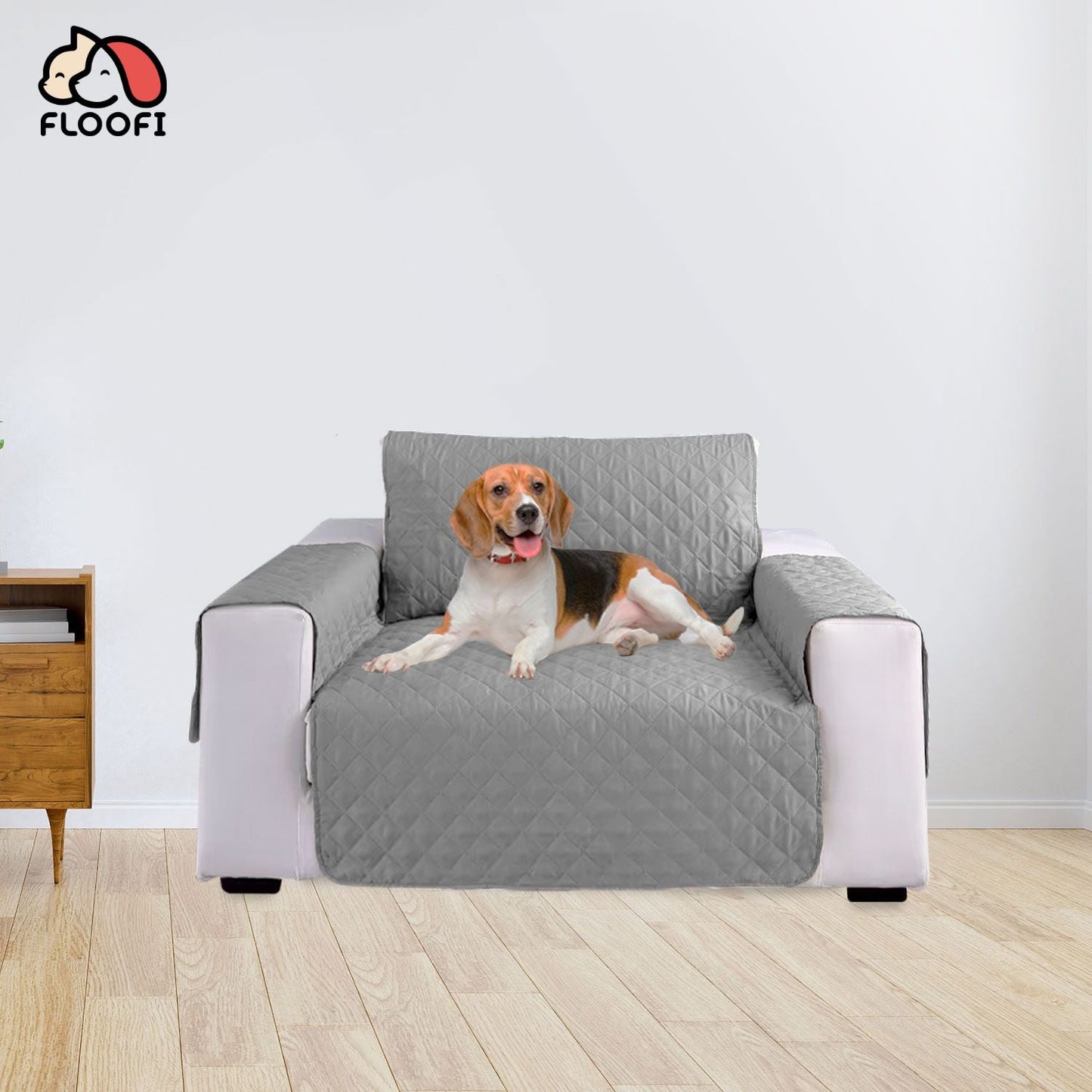 FLOOFI Pet Sofa Cover - Grey - 1 Seat