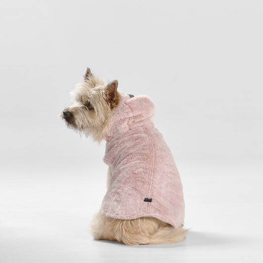 Snooza Wear Faux Fur Hooded Coat – Pink