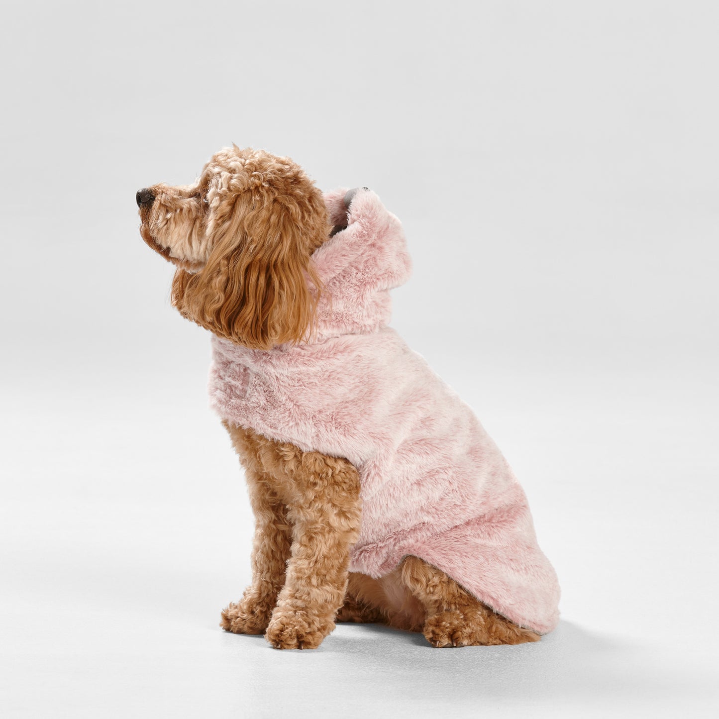 Snooza Wear Faux Fur Hooded Coat – Pink