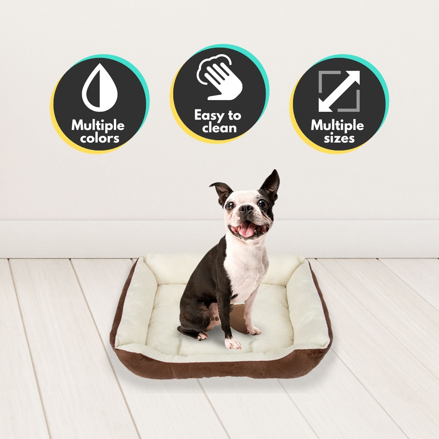 Floofi Pet Bed Bone - Grey - XXL