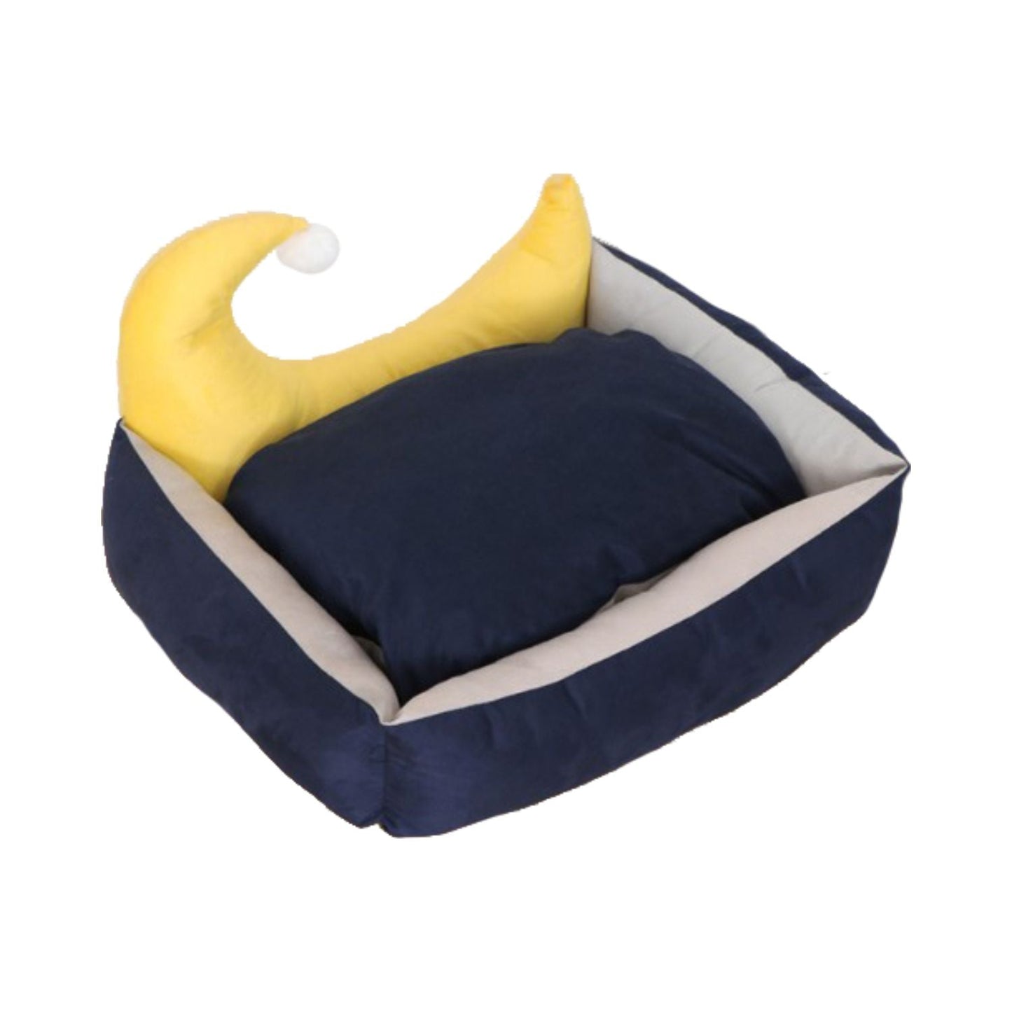 Floofi Pet Bed Moon Design Blue - M