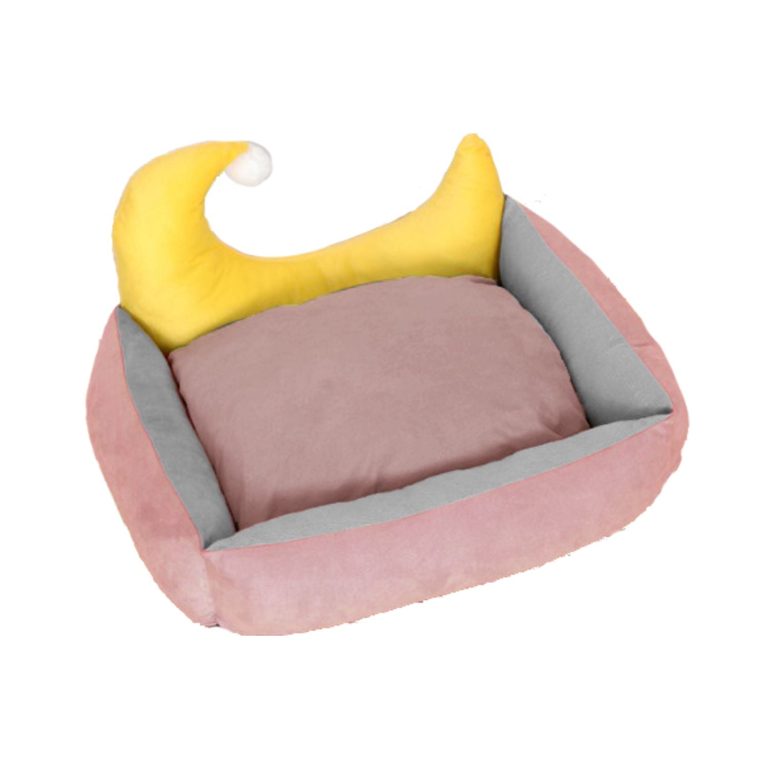 Floofi Pet Bed Moon Design Pink - M