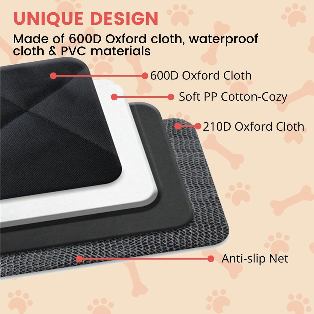 Floofi Pet Car Back Seat Cover Waterproof