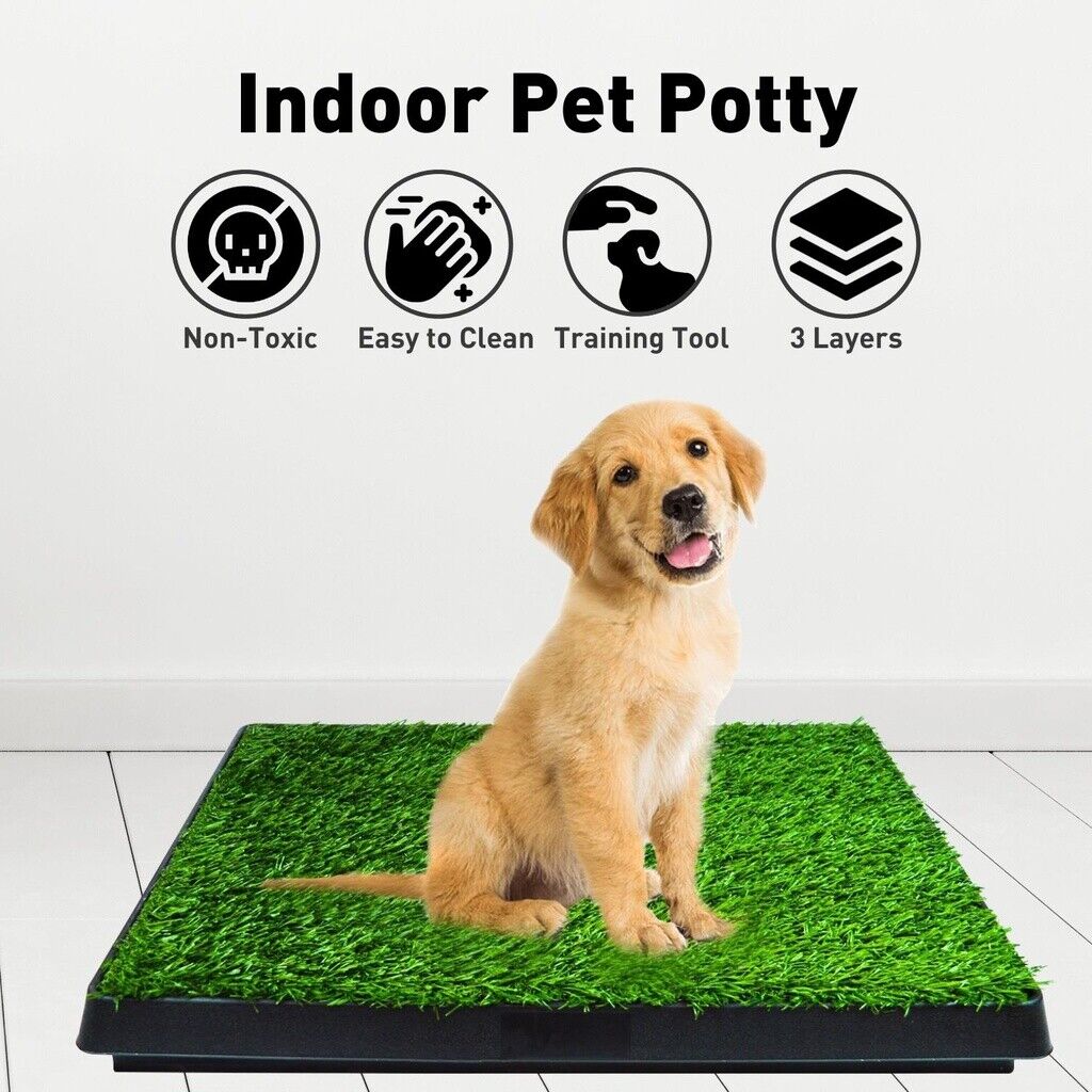 Floofi Pet Grass Training Potty and 2 Mats Set