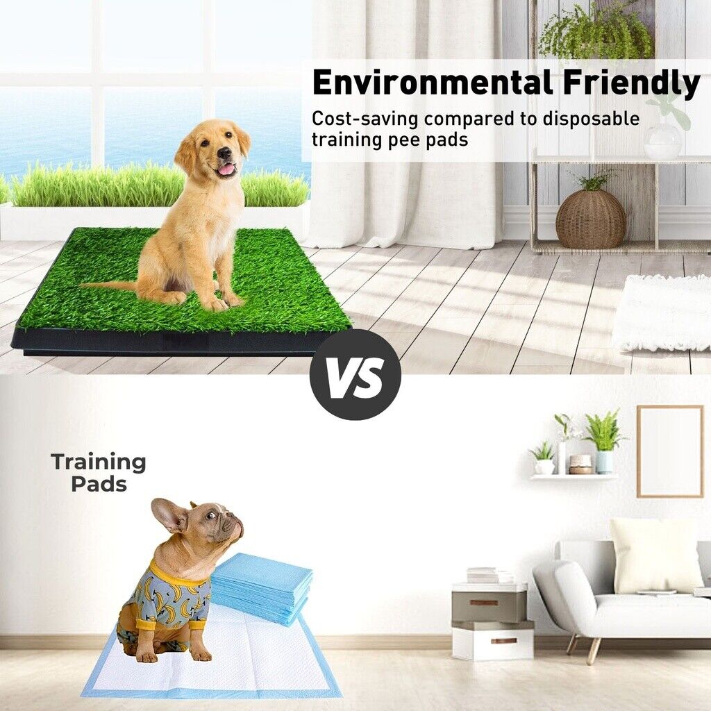 Floofi Pet Grass Training Potty and 2 Mats Set