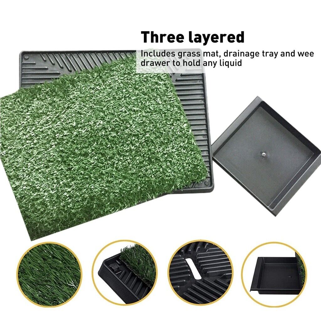 Floofi Pet Grass Training Potty and 2 Mats Set