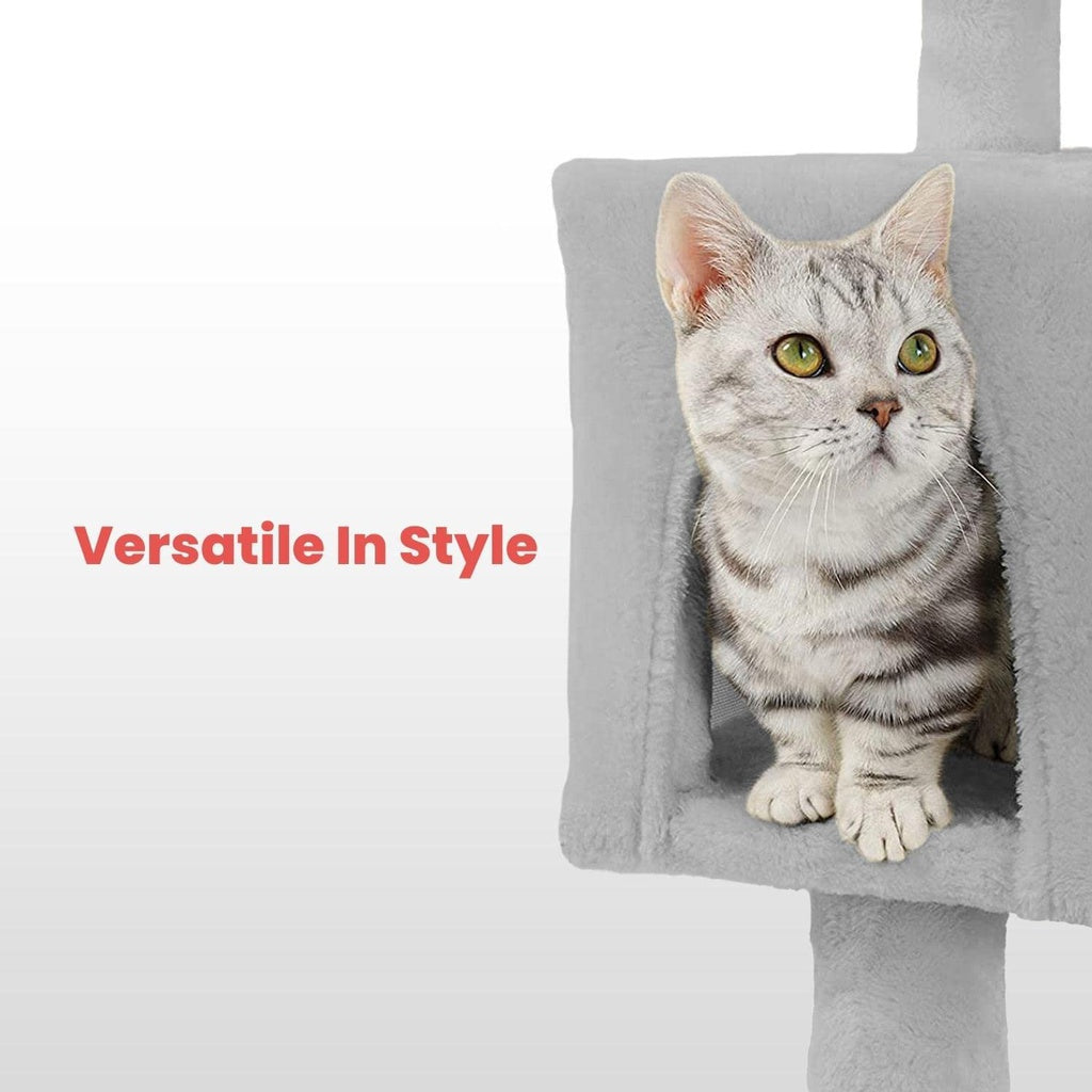 Floofi Plush Cat Tree 170cm Grey