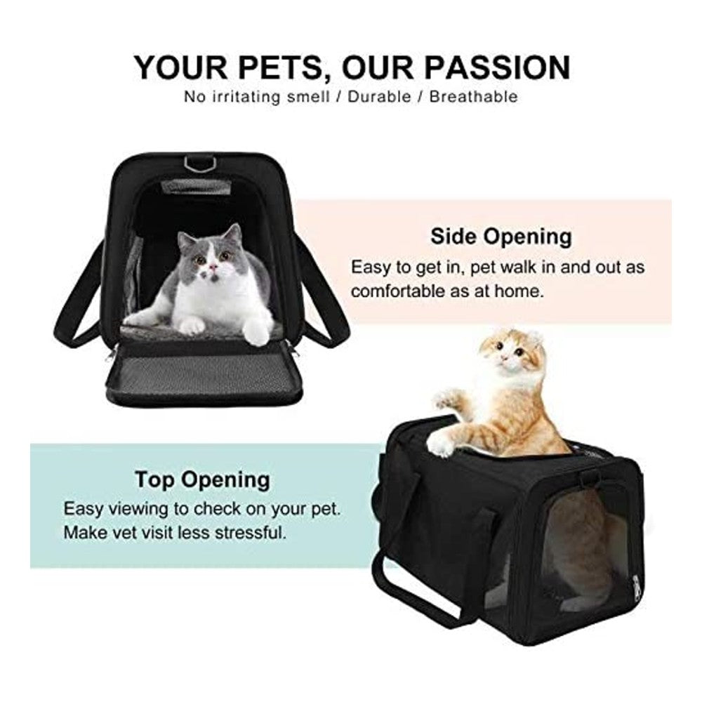 Floofi Portable Pet Carrier M Size (Black)