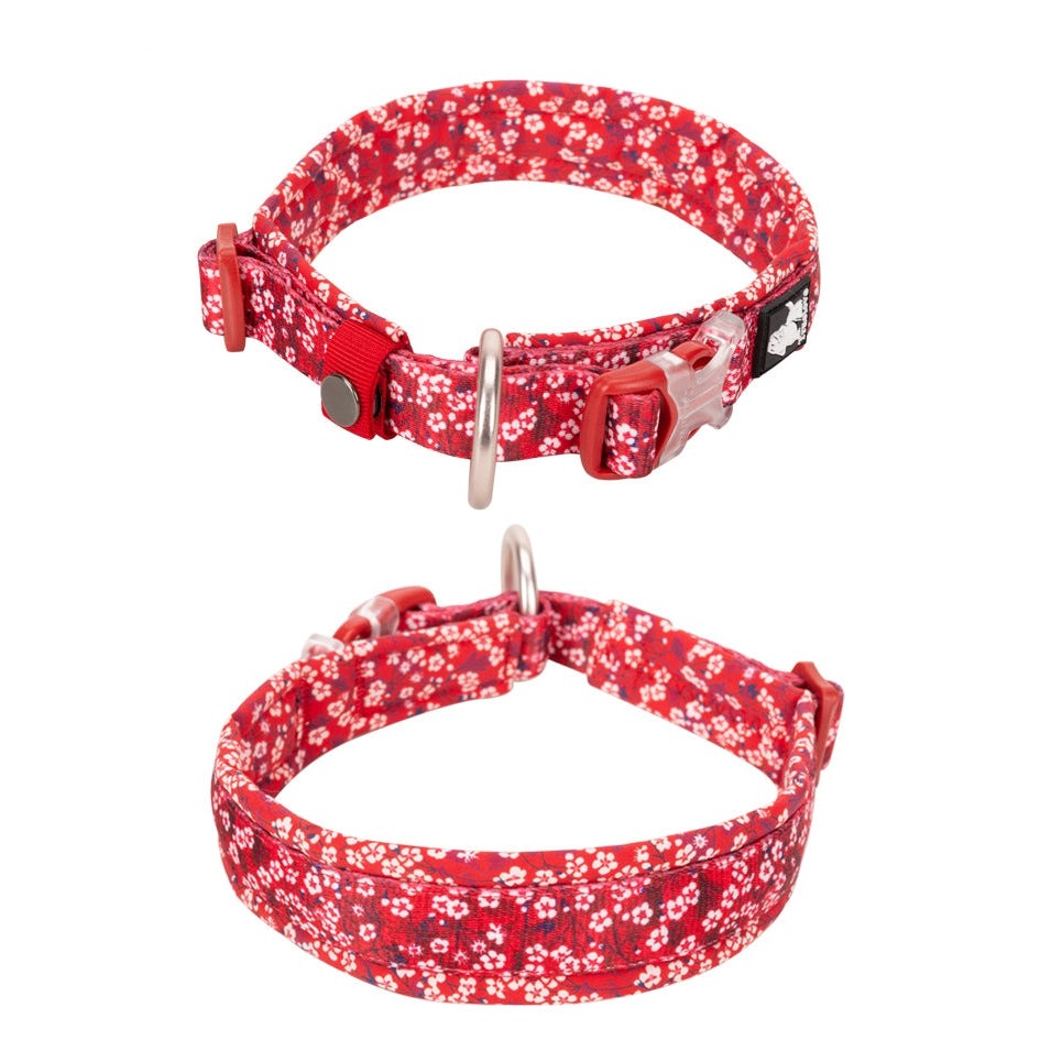 Floral Collar Poppy Red 2XS