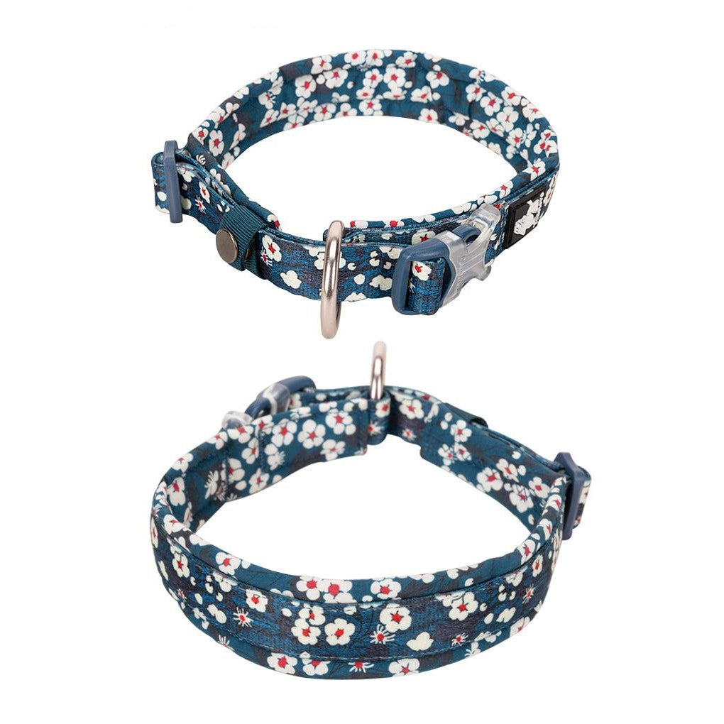 Floral Collar Saxony Blue 3XL