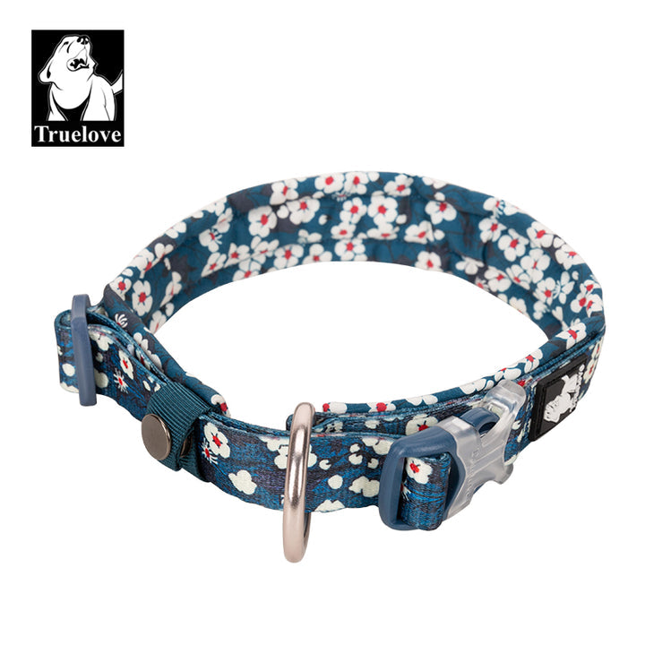 Floral Collar Saxony Blue S