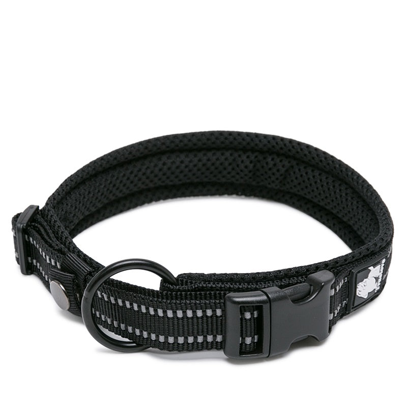 Heavy Duty Reflective Collar Black 2XL