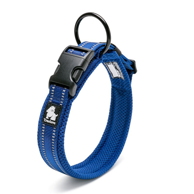 Heavy Duty Reflective Collar Blue XS