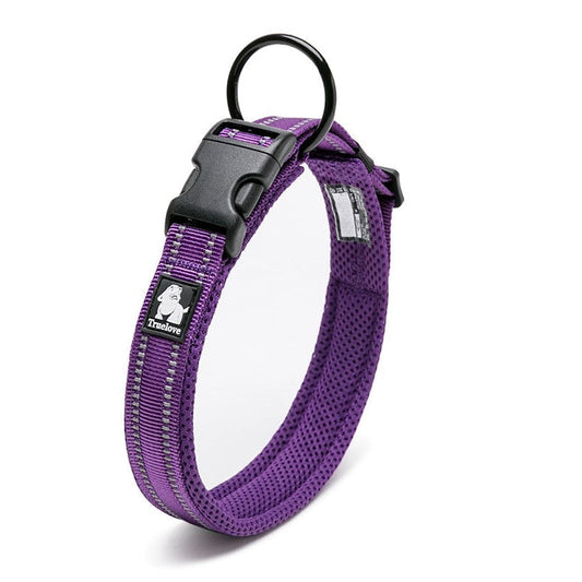 Heavy Duty Reflective Collar Purple XS