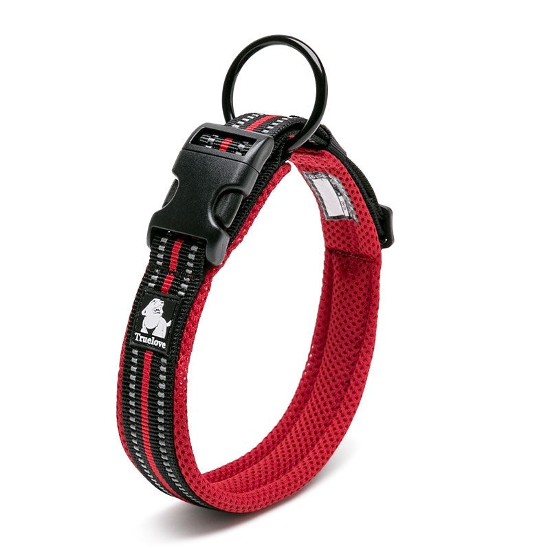 Heavy Duty Reflective Collar Red M