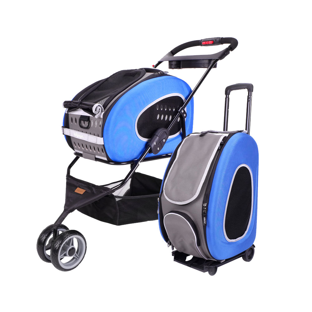 Ibiyaya 5-In-1 Combo Eva Pet Carrier/Stroller (Weight Limit 8Kg) - Royal Blue