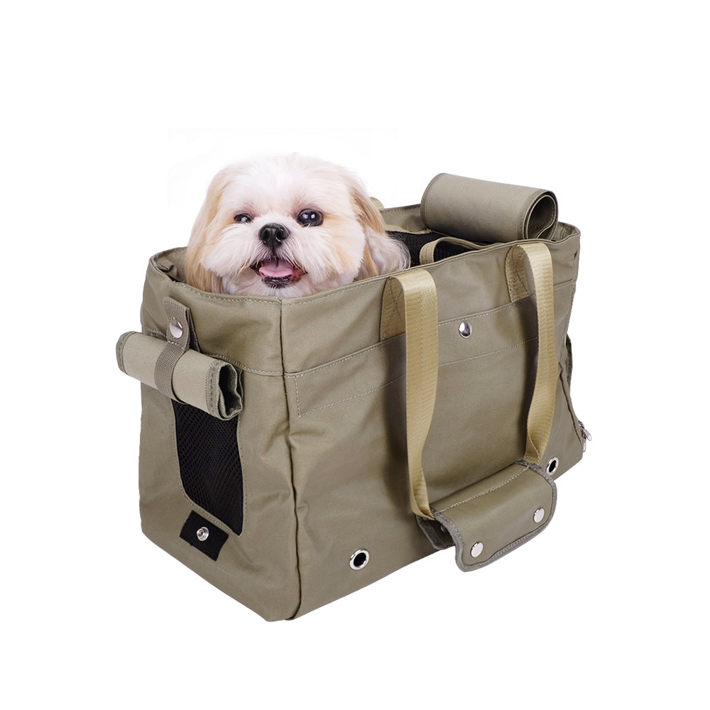 Ibiyaya Canvas Pet Tote (Up to 8Kg) - Light Green