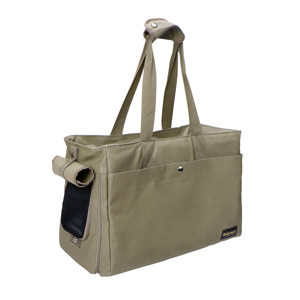 Ibiyaya Canvas Pet Tote (Up to 8Kg) - Light Green