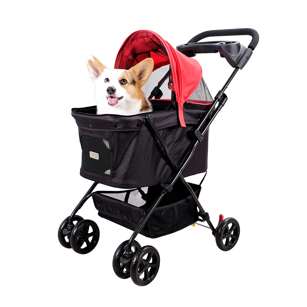 Ibiyaya Easy Strolling Pet Buggy (Up to 20kg) - Rouge Red