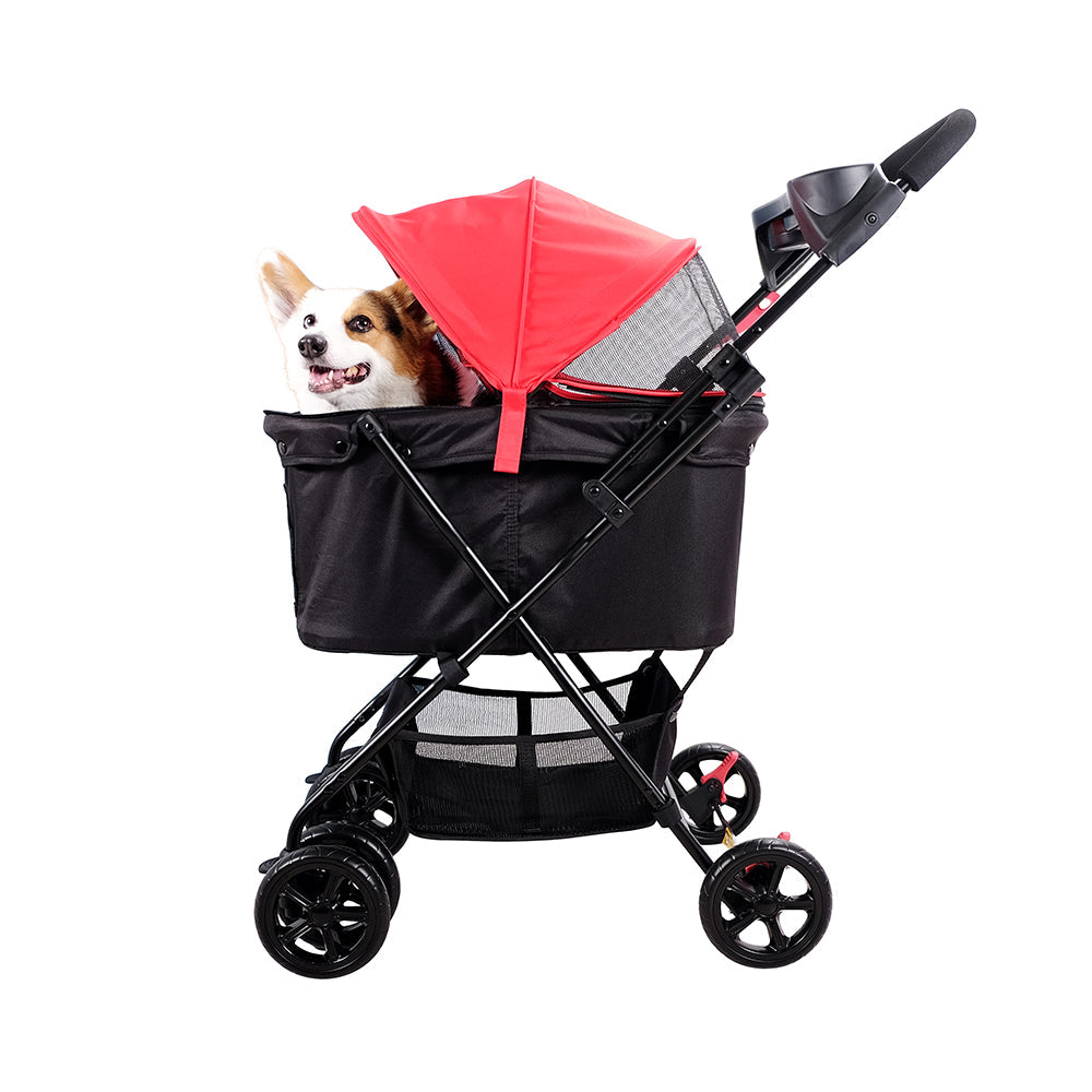 Ibiyaya Easy Strolling Pet Buggy (Up to 20kg) - Rouge Red