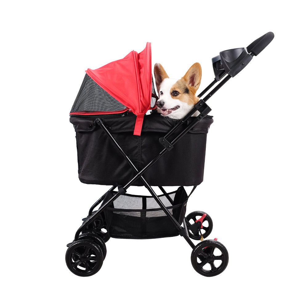 Ibiyaya Easy Strolling Pet Buggy (Up to 20kg) - Rouge Red