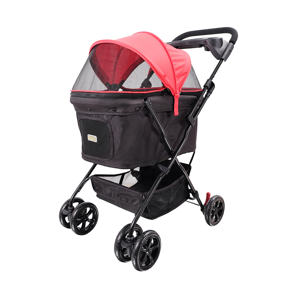 Ibiyaya Easy Strolling Pet Buggy (Up to 20kg) - Rouge Red